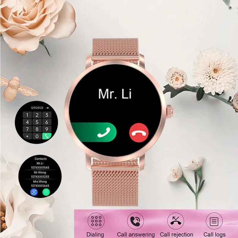 Chic Smart NFC Watch for Women with Bluetooth Calling, GPS, and Health Monitoring