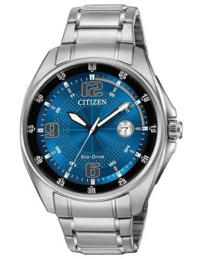 Citizen DRIVE WDR Mens Sport Watch - Blue Dial - Stainless Steel - Bracelet