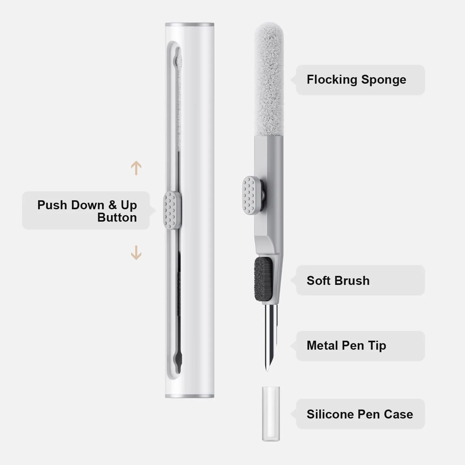 Cleaning Pen for Airpods Earpods Headphone Earbud & Phone Multifunction Cleaner Kit Soft Brush for Bluetooth Earphones case Cleaning Tool