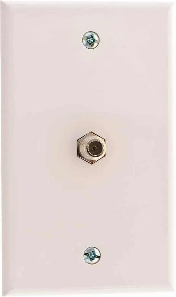 Coaxial Wall Plate White