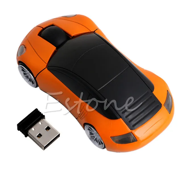 Computer Accessories 2.4GHz 3D Optical Wireless Mouse Mice Car Shape Receiver USB For PC Laptop