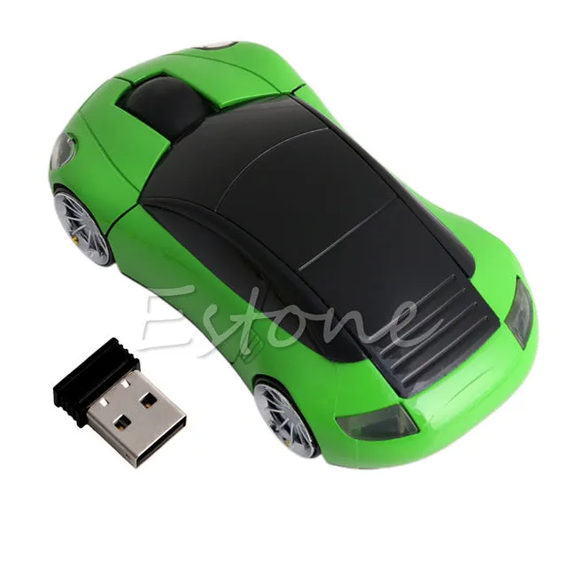 Computer Accessories 2.4GHz 3D Optical Wireless Mouse Mice Car Shape Receiver USB For PC Laptop