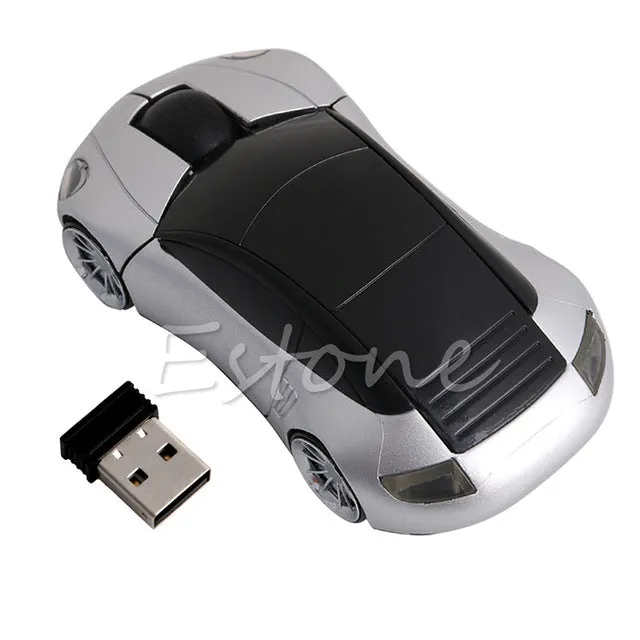 Computer Accessories 2.4GHz 3D Optical Wireless Mouse Mice Car Shape Receiver USB For PC Laptop