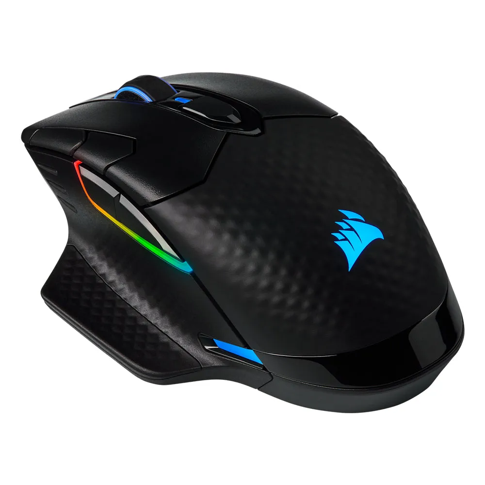 CORSAIR Dark Core Pro SE iCUE RGB Optical Wired Wireless Gaming Mouse with 18000 DPI, 8 Programmable Buttons, 2000Hz Hyper-Polling Rate for PC and Laptop | CH-9315511-A