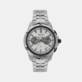 Coutura Men's White Chronograph Stainless steel Watch SSB433P9