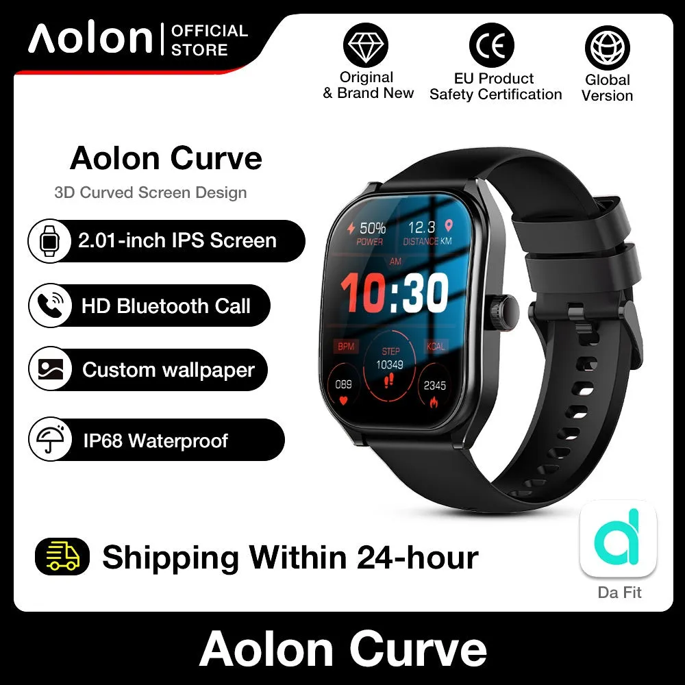 Curve Smart Watch IP68 Waterproof Original Smartwatch Bluetooth Call Health Monitoring