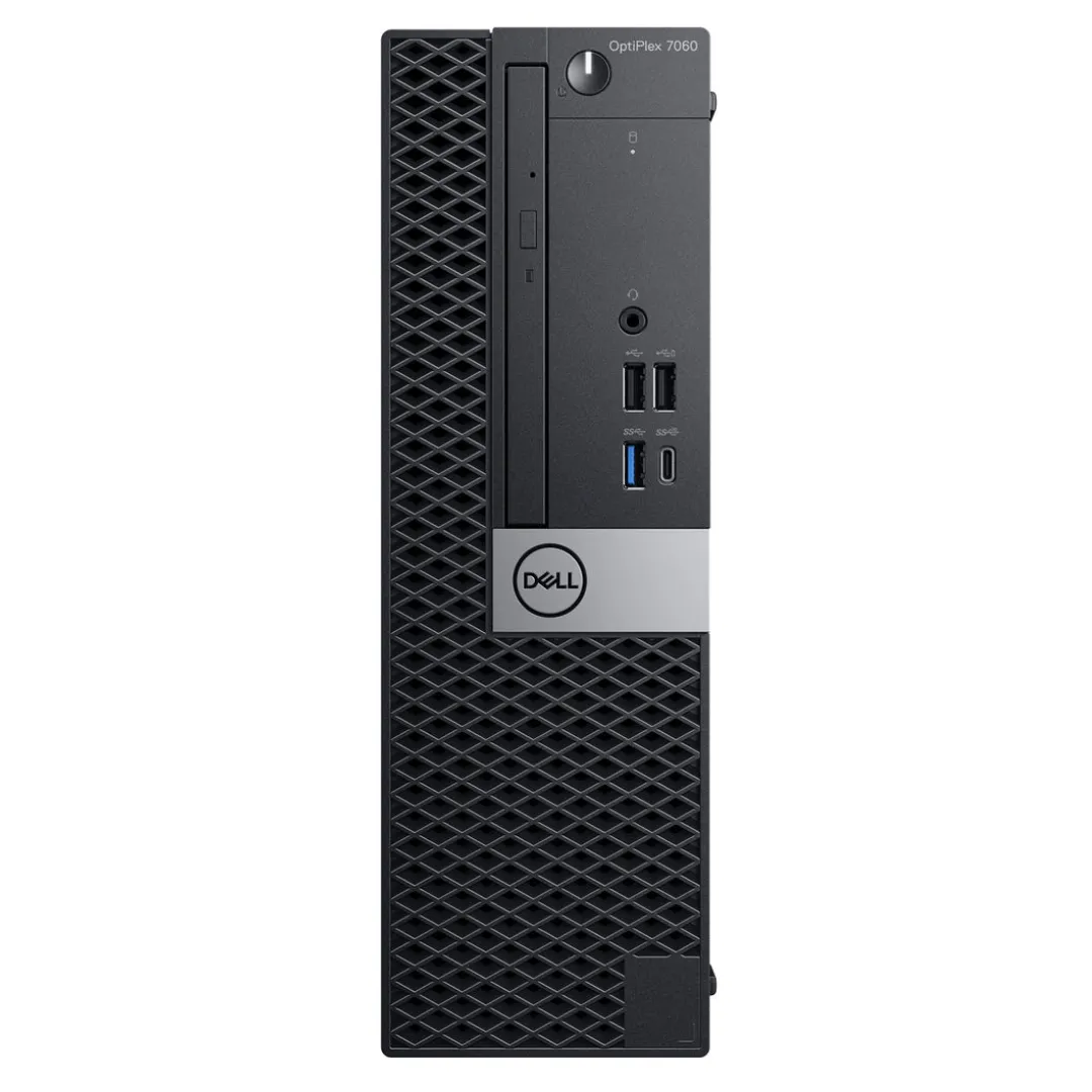 Dell OptiPlex 7060, SFF Desktop Bundled with 24" Monitor, Intel Core i7-8700, 3.2GHz, 32GB RAM, 512GB M2 SSD, DVD, Windows 11 Pro - Grade A Refurbished