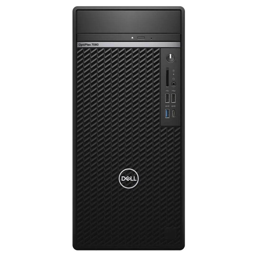 Dell OptiPlex 7080, Mini Tower, Intel Core i7-10700, 2.9GHz, 16GB RAM, 256GB SSD, Windows 10 Pro - Grade A Refurbished