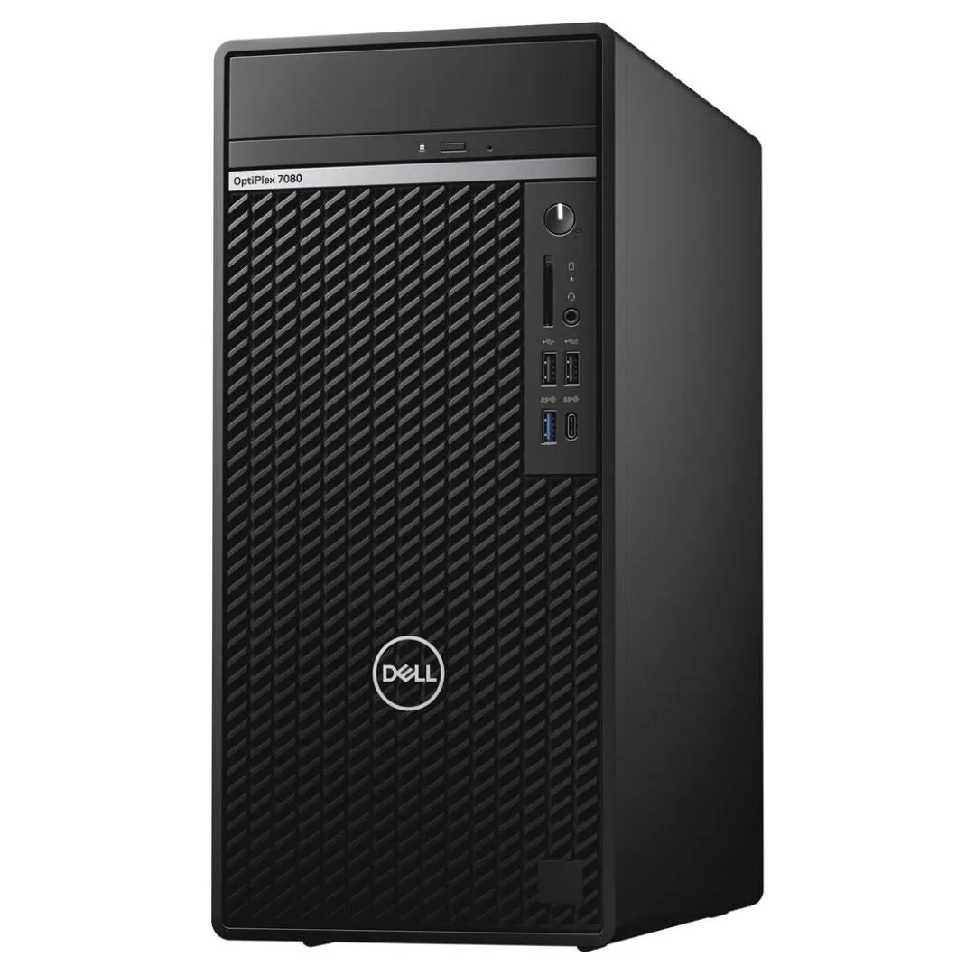 Dell OptiPlex 7080, Mini Tower, Intel Core i7-10700, 2.9GHz, 16GB RAM, 256GB SSD, Windows 10 Pro - Grade A Refurbished