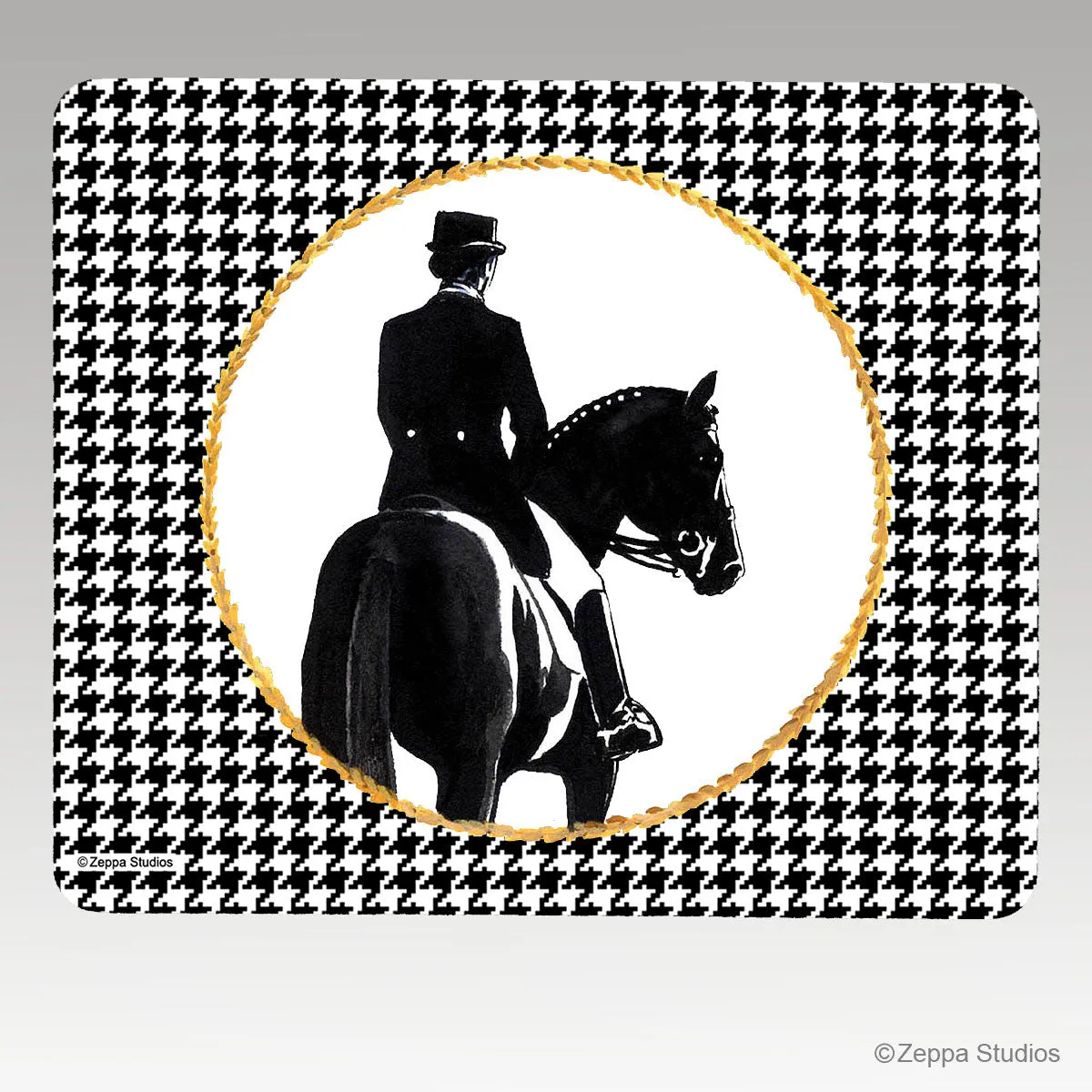 Dressage Houndstooth Mouse Pad