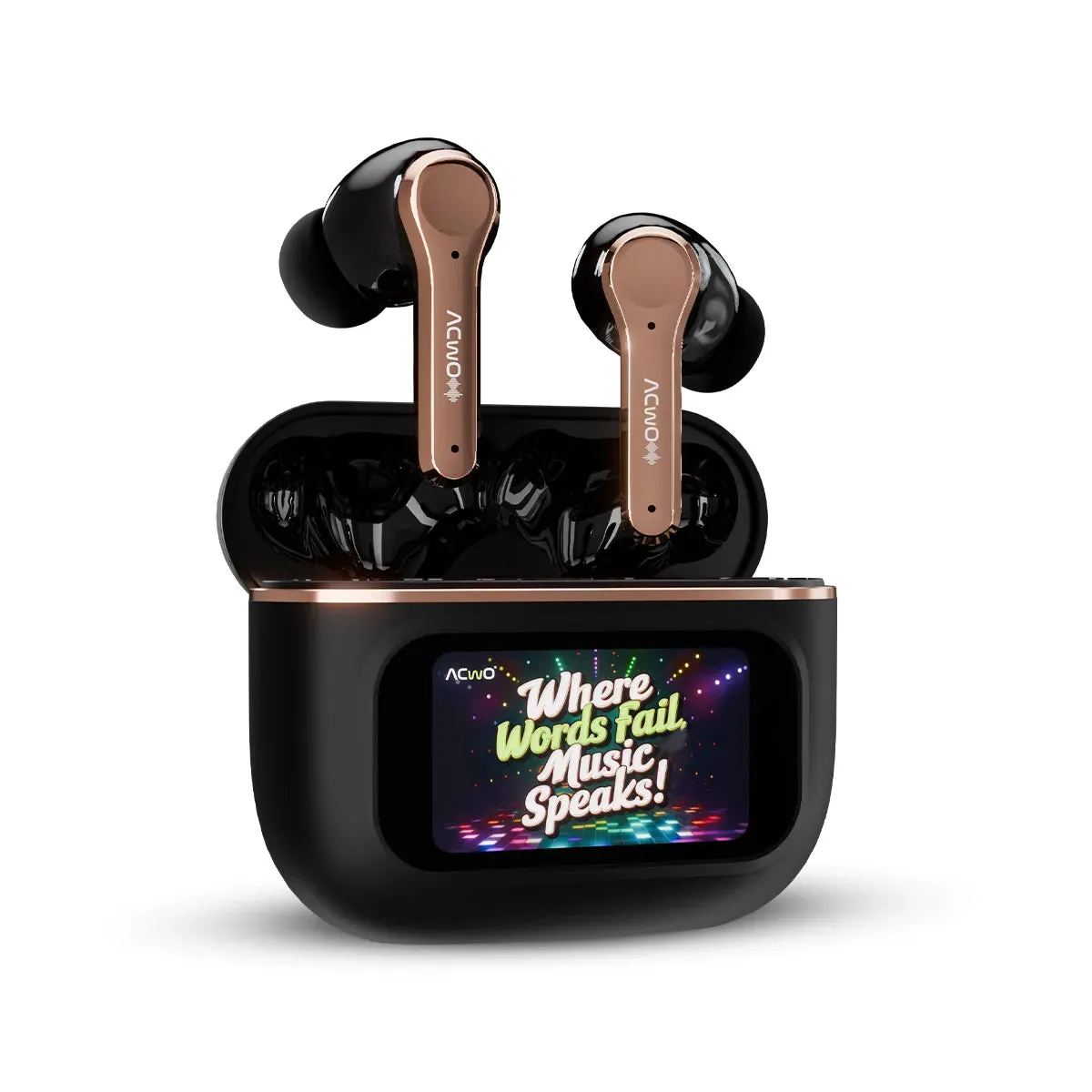 DwOTS Touch : Smart Touch Screen Display Earbuds