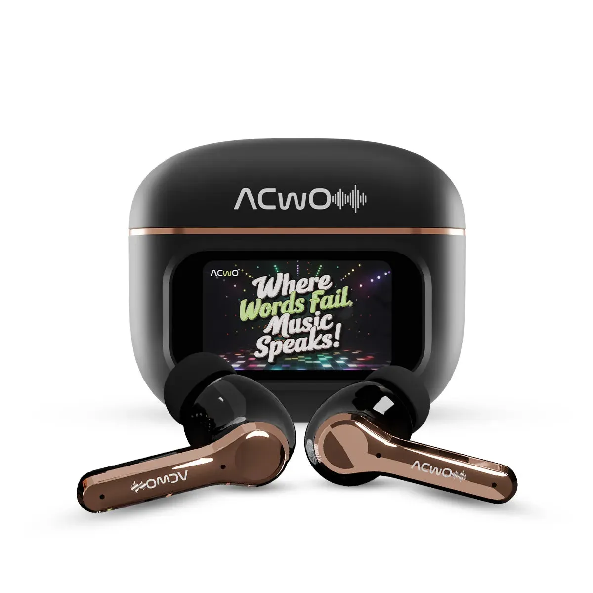 DwOTS Touch : Smart Touch Screen Display Earbuds