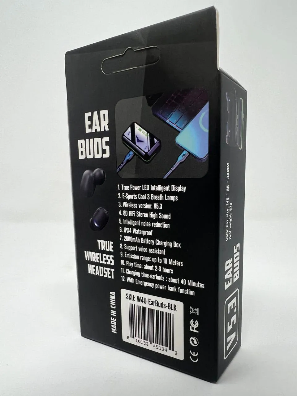 EarBuds with PowerBank by Wearable4U, True Wireless version 5.3