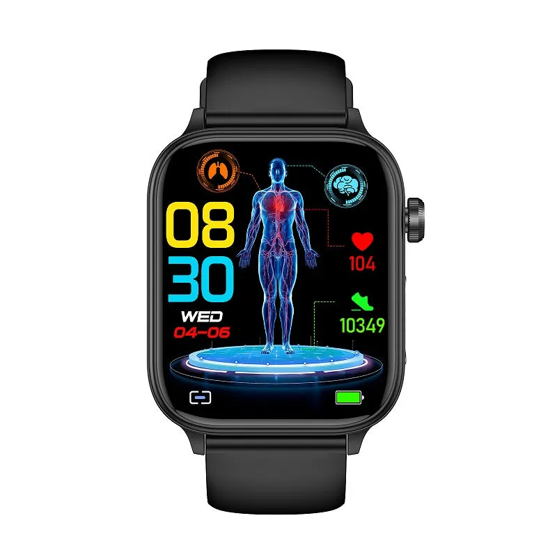 ECG AI medical diagnosis   Bluetooth call  with SOS emergency call  smart watch