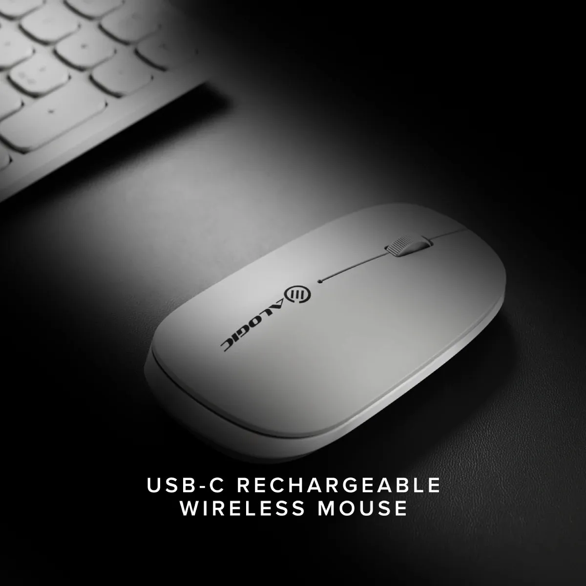 Echelon USB-C Rechargeable Wireless Mouse (White)