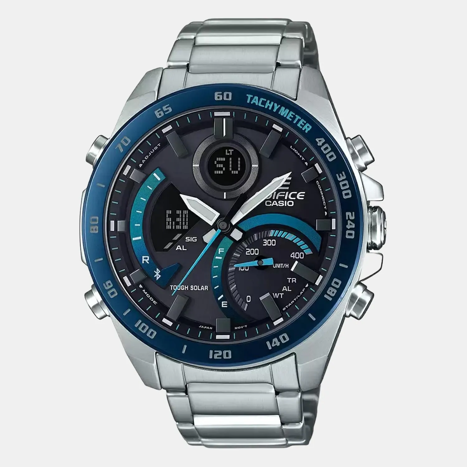 Edifice Men's Bluetooth Analog-Digital Stainless Steel Watch EX500 - ECB-900DB-1BDR