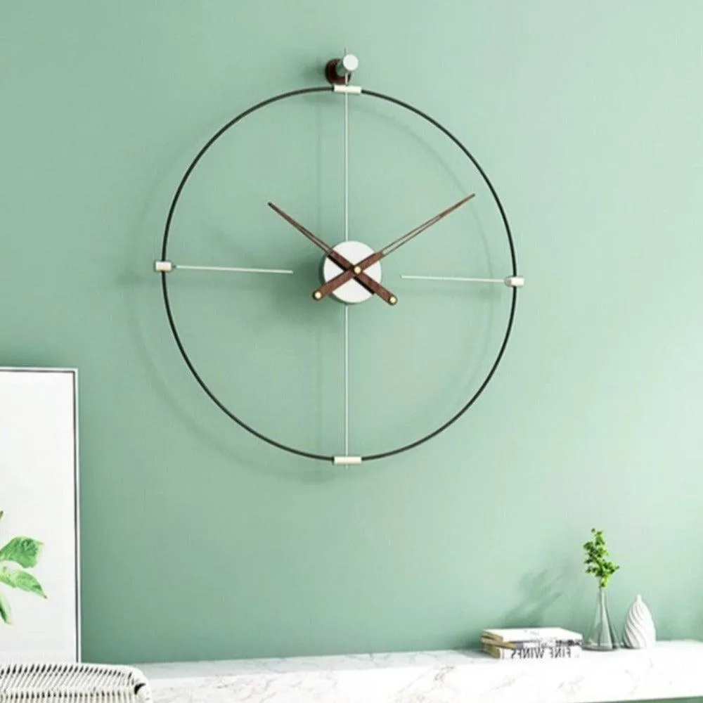 Extra Large Minimalist Metal Clock