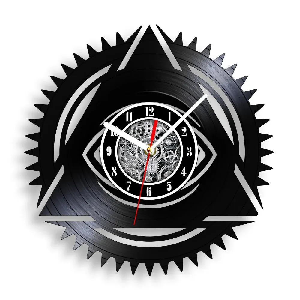 Eye Of Providence Clock - Black Color With Led Light Option