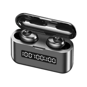 F9 TWS Wireless Bluetooth Earbuds: Waterproof with carry case that can also charge your phone