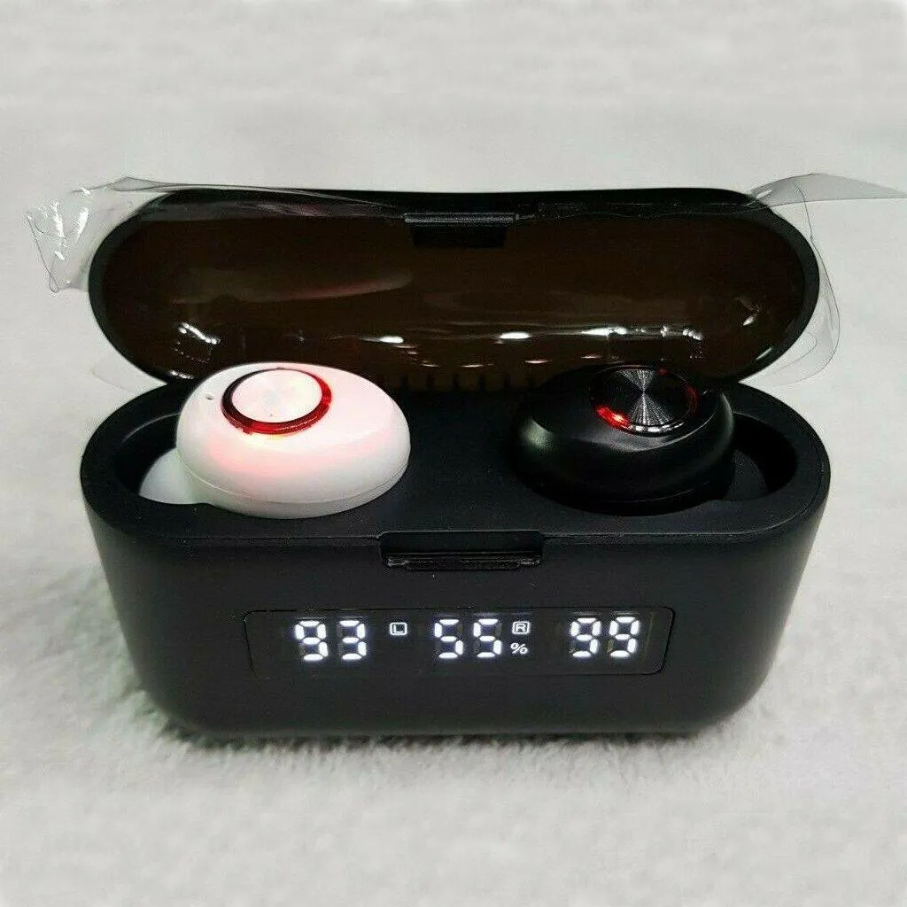 F9 TWS Wireless Bluetooth Earbuds: Waterproof with carry case that can also charge your phone