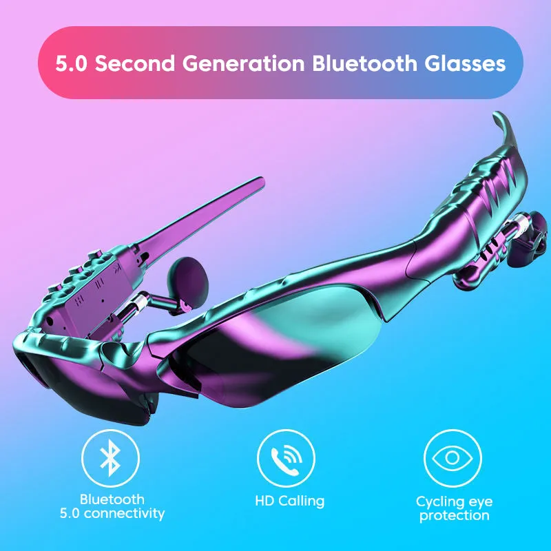 Fashion Sports Stereo Wireless Bluetooth 5.0 Headset Telephone Polarized Driving Sunglasses Riding Eyes Glasses