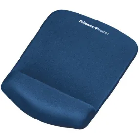 FELLOWES 9287301 PlushTouch(TM) Mouse Pad Wrist Rest with FoamFusion(TM) (Blue)