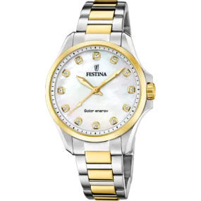 Festina Solar Energy Stainless Steel Analog (Solar Energy) Ladies Watch I Model F20655/1 Quartz Solar Movement