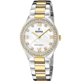 Festina Solar Energy Stainless Steel Analog (Solar Energy) Ladies Watch I Model F20659/1 Quartz Solar Movement