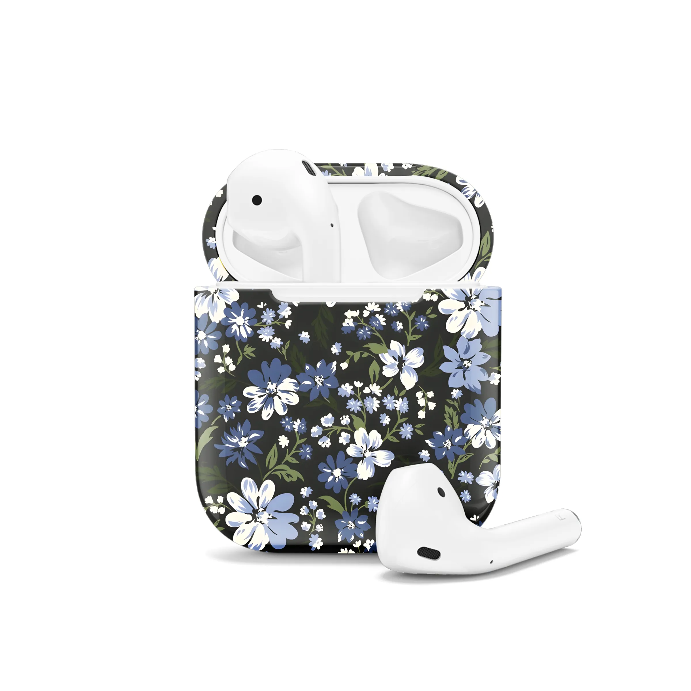 Floral Grey Seamless Pattern  AirPods Case AirPods Pro AirPods Pro 2 AirPods 3 AirPods 2 Glossy 2356