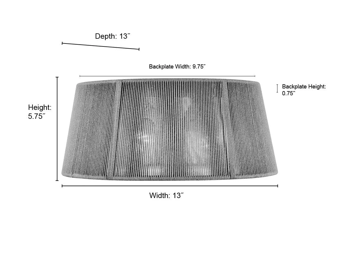 Flush Mount Fixture - Brushed Nickel - Frosted White Lens - 13in. Diameter - E26 Medium Base