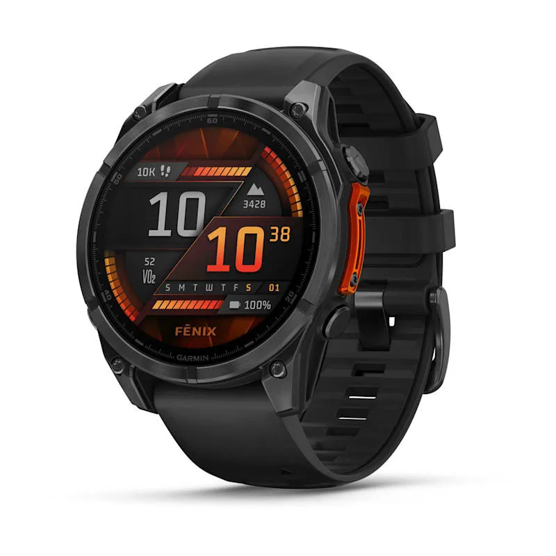 fēnix® 8 – 47 mm | AMOLED - Slate Grey with Black Silicone Band