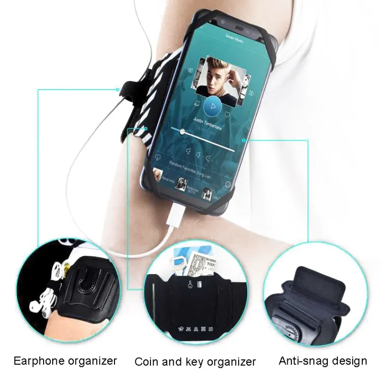 For 4.5-7 inch Phone Sports Removable Bag, Style: Armband(Blue)