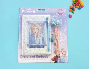 Frozen Diary & Earbuds Set