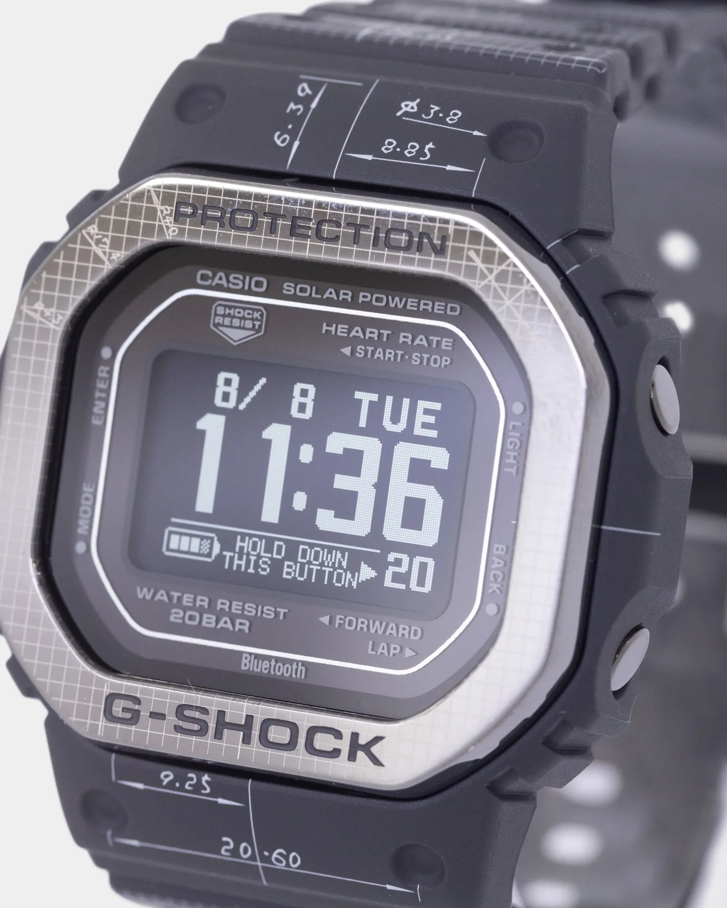 G-Shock 5600 HRM Watch Black