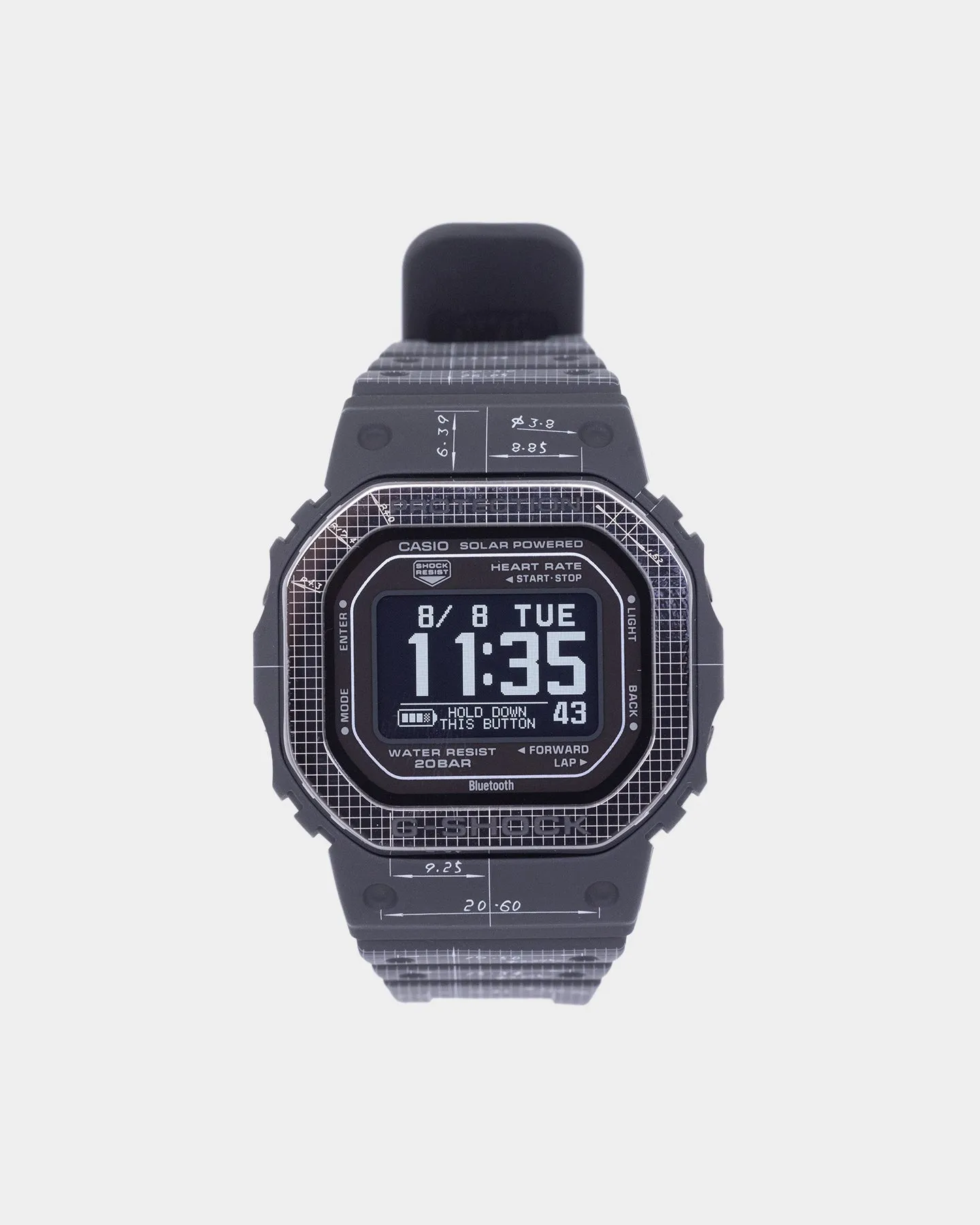 G-Shock 5600 HRM Watch Black