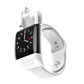 G36 0.96 inch Color Screen Smart Watch with Bluetooth Headset, Support Call Reminder/Sleep Monitoring/Remote Control Selfie/Blood Oxygen Monitoring/Blood Oxygen Monitoring(White)