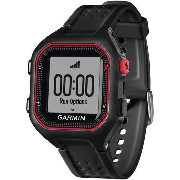 Garmin 010-01353-00 Forerunner 25 GPS Running Watch (Large Black-Red)