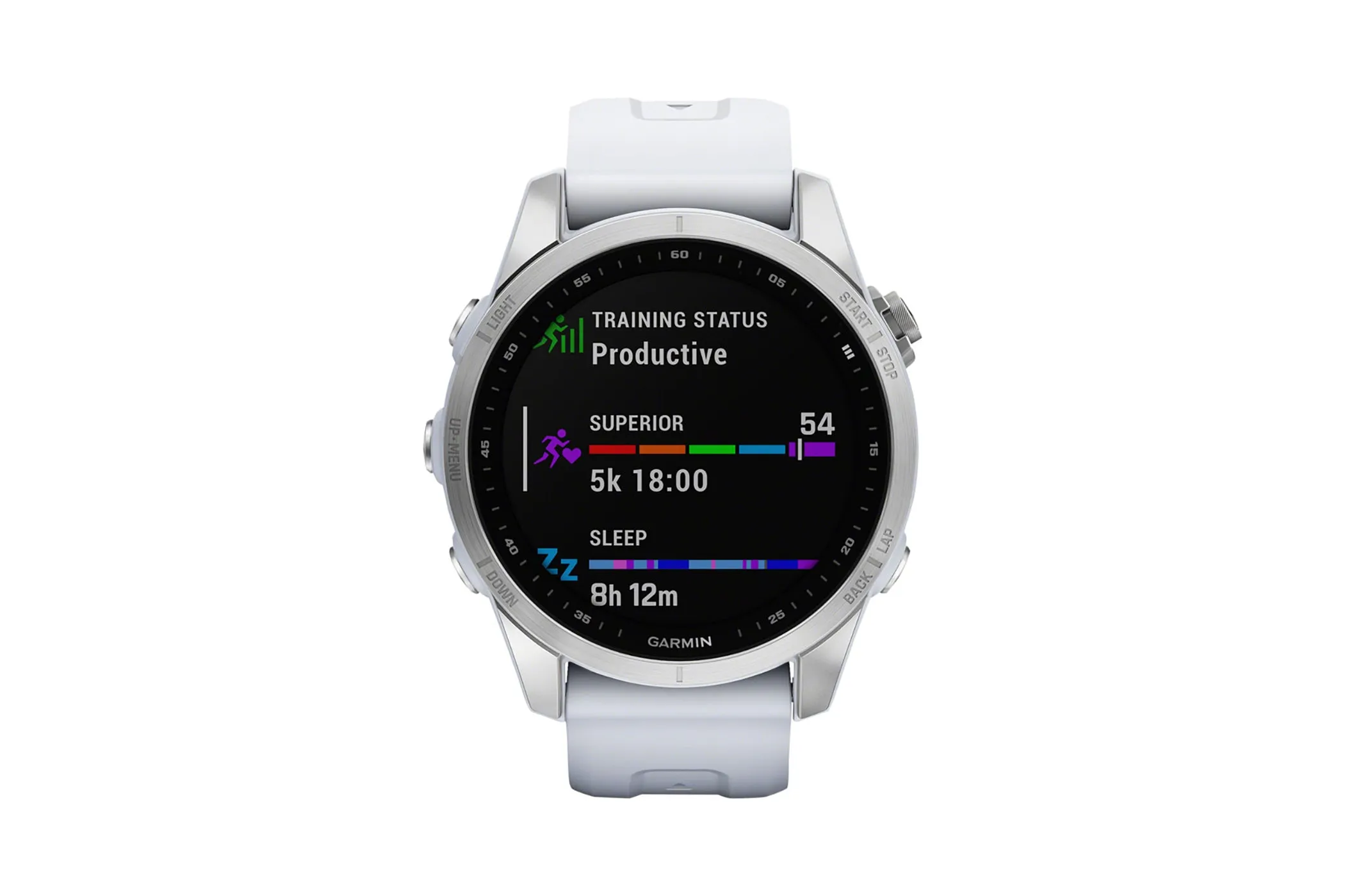 Garmin Fenix 7S Smartwatch Stainless Steel Whitestone Band