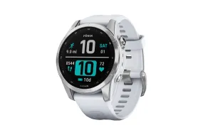 Garmin Fenix 7S Smartwatch Stainless Steel Whitestone Band