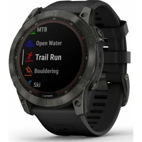 Garmin Fenix 7X Sapphire Solar HRM With GPS Multisport Watch - Grey