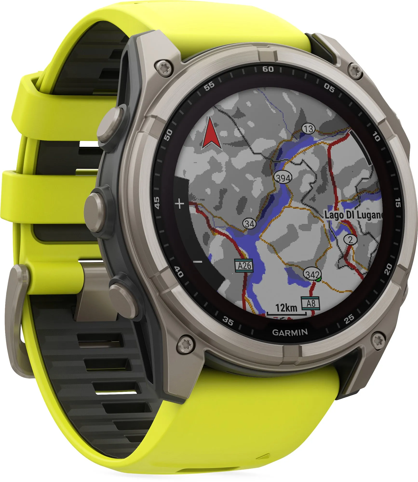 Garmin Fenix 8 Sapphire SOLAR 51mm Multisport Watch - Yellow