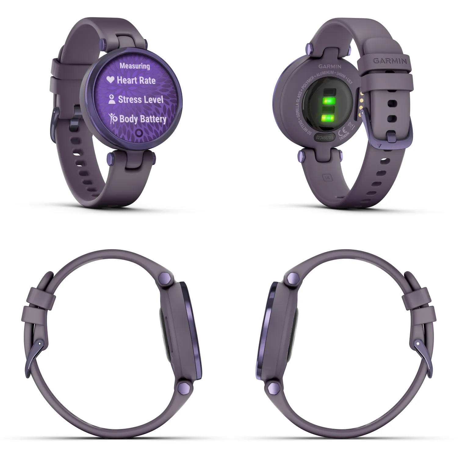 Garmin Lily Women’s Fitness Sport Smartwatch with Wearable4U Bundle