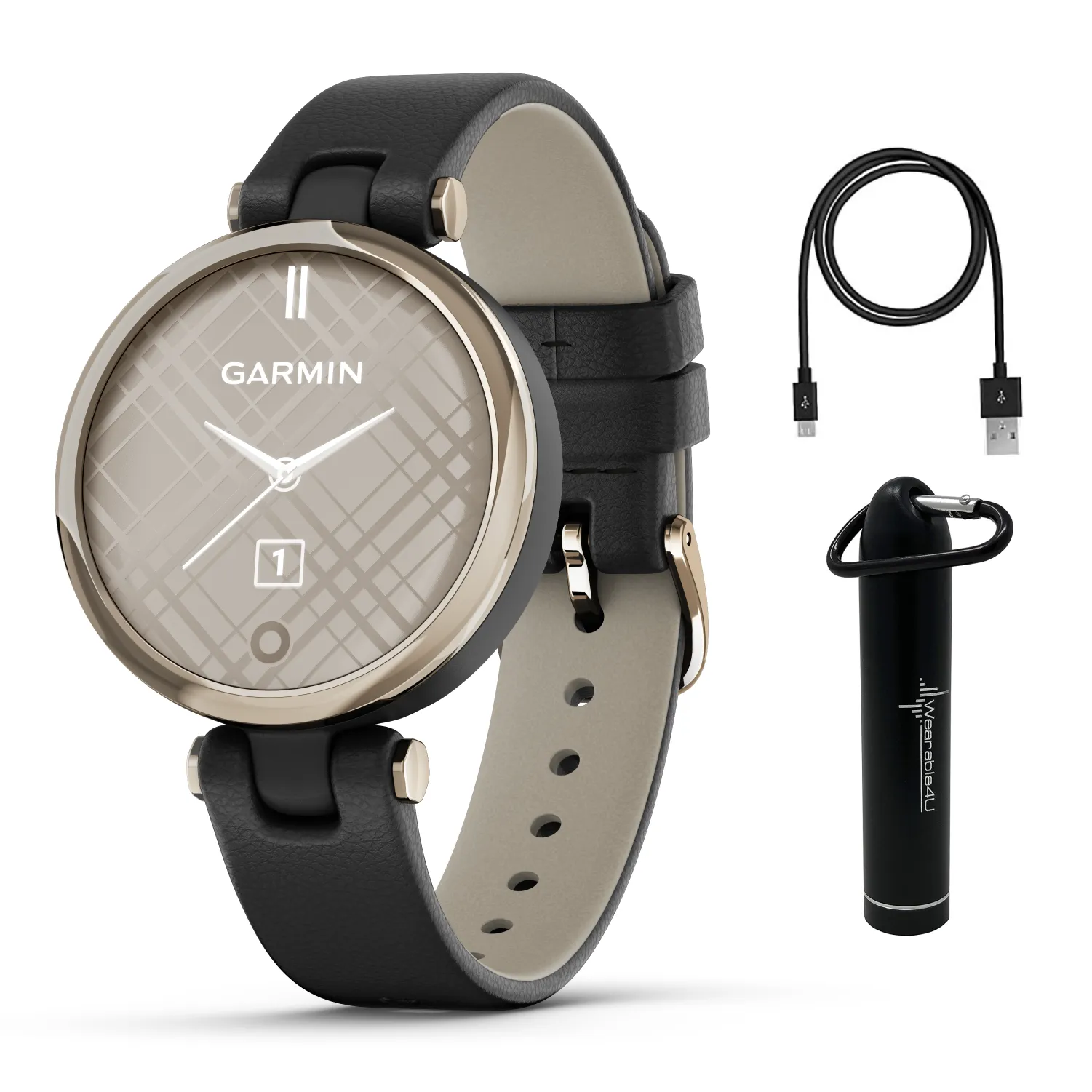 Garmin Lily Women’s Fitness Sport Smartwatch with Wearable4U Bundle