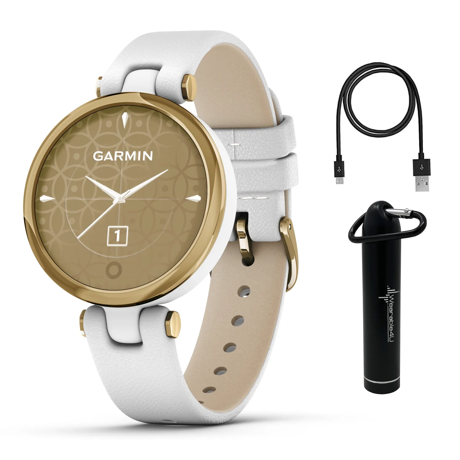 Garmin Lily Women’s Fitness Sport Smartwatch with Wearable4U Bundle