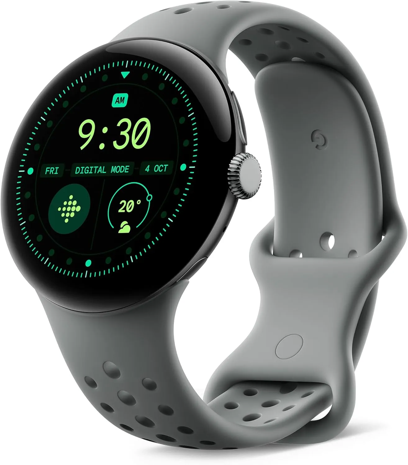 Google Pixel Watch 3 (45mm, LTE) – Heart Rate Tracking, Advanced Fitness Insights, Matte Hazel Aluminum Case with Hazel Band