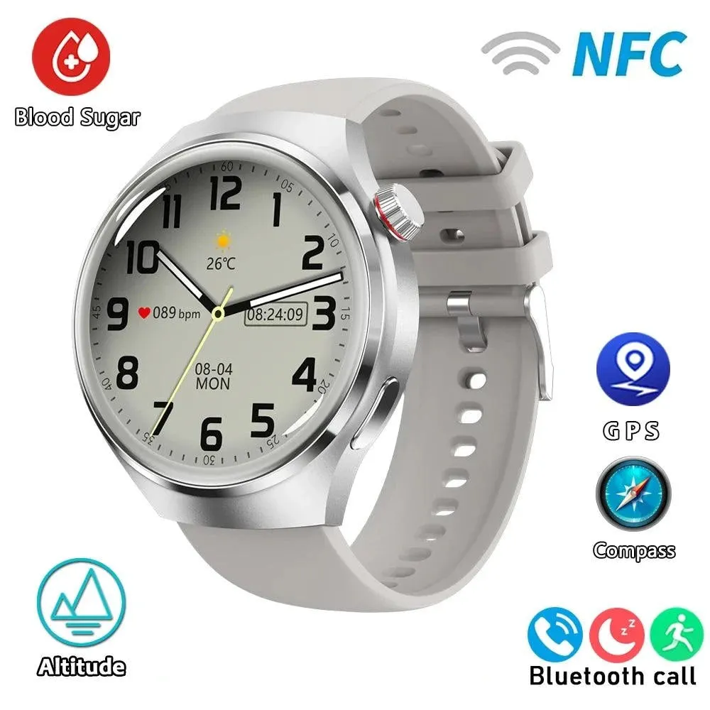 GT4 Pro GPS NFC Smart Watch Men AMOLED Screen IP68 Waterproof 2024