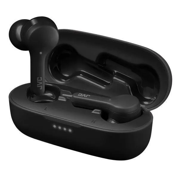 HA-A8T In-Ear True Wireless Stereo Bluetooth Earbuds with Microphone and Charging Case (Black)