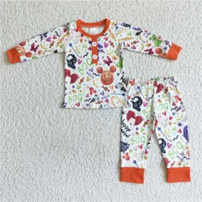 Halloween Boy long sleeve pajamas set BLP0046