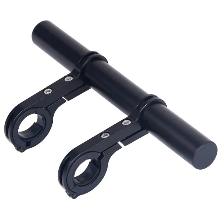 HLD-208 Mountainous Bicycle Aluminium Alloy Handlebar Extension Frame Flashlight Bracket (Black)