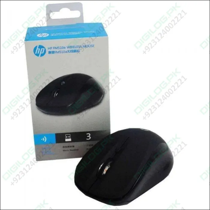 Hp 2.4ghz Optical Usb Wireless Mouse Fm510a Laptop Pc Computer Mice High Copy